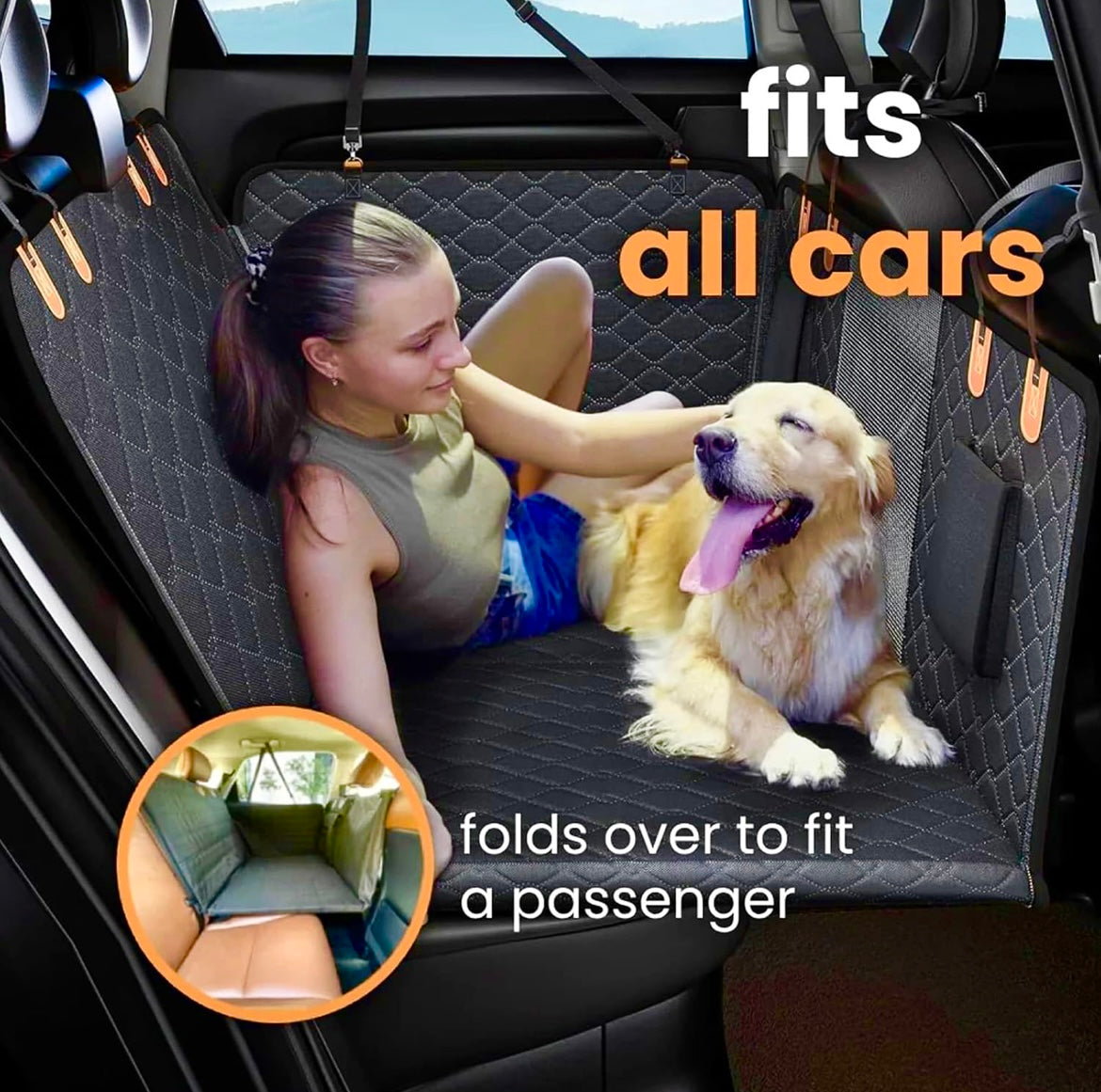 Hard Bottom Dog Car Seat Protector