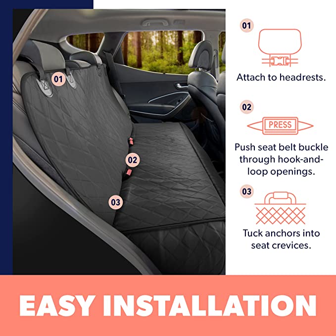Hard Bottom Dog Car Seat Cover
