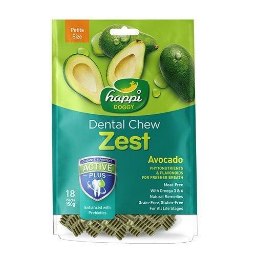 Happi Doggy Dental Chew Zest 150g (Petite 2.5")