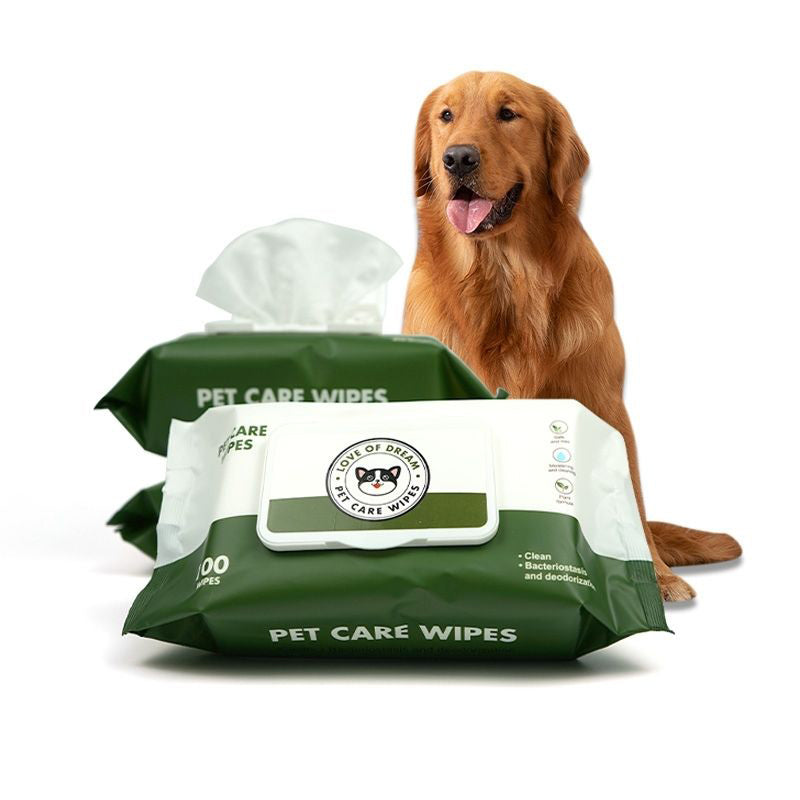 Cat/Dog Cleaning Wipes (100 Pieces) (Free Delivery)