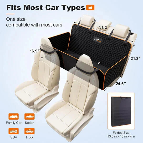 Hard Bottom Dog Car Seat Protector