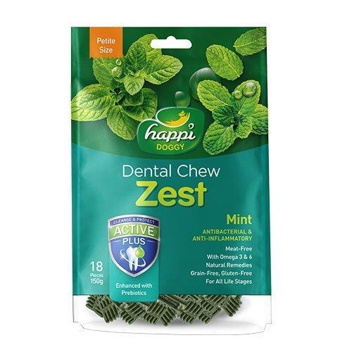 Happi Doggy Dental Chew Zest 150g (Petite 2.5")