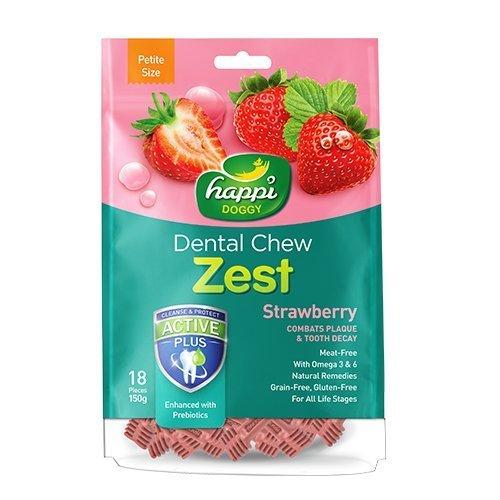 Happi Doggy Dental Chew Zest 150g (Petite 2.5")