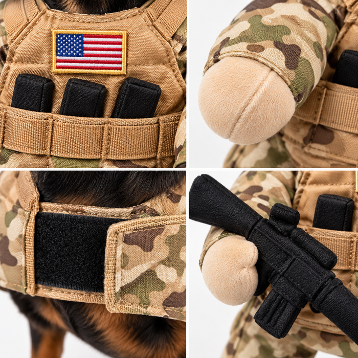 Costume fabric straps and soft prop details