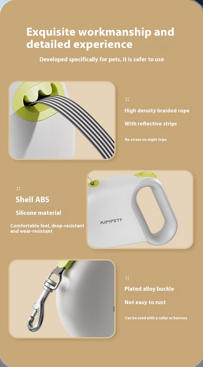 Pet Hand Holding Rope Retractable And Controllable Safe And Explosion Protective