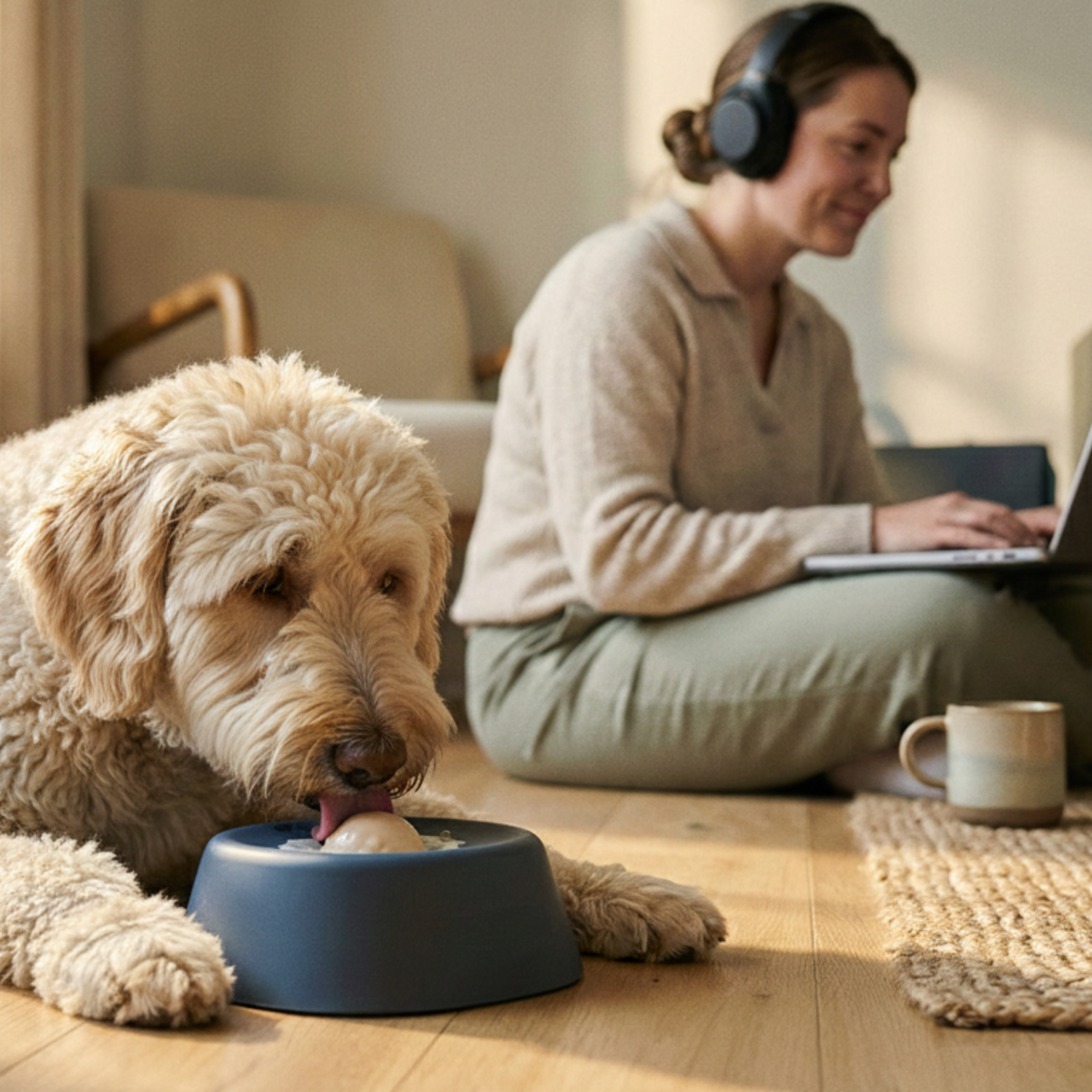 Lick-Pacing Calming Bowl