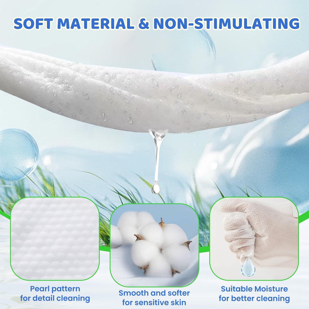 Pet Glove Wipes for Dogs and Cats Daily Care and Travel 48Pcs