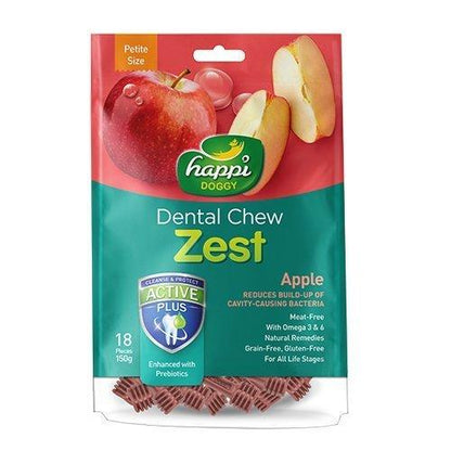 Happi Doggy Dental Chew Zest 150g (Petite 2.5")