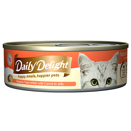 Daily Delight Canned Wet Food For Cats 80g (Jelly Range) 24-Pack Cans