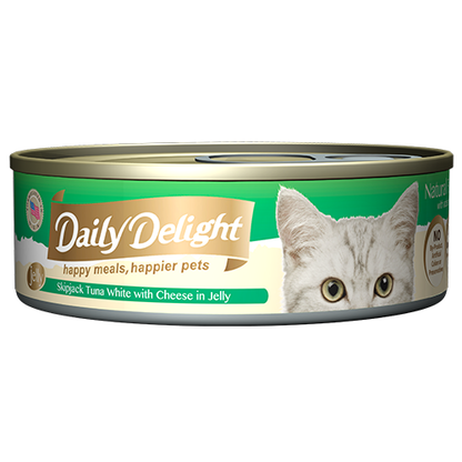 Daily Delight Canned Wet Food For Cats 80g (Jelly Range) 24-Pack Cans