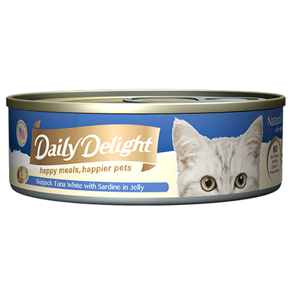 Daily Delight Canned Wet Food For Cats 80g (Jelly Range) 24-Pack Cans