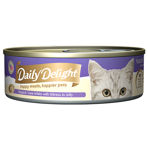 Daily Delight Canned Wet Food For Cats 80g (Jelly Range) 24-Pack Cans