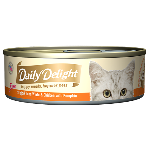 Daily Delight Canned Wet Food For Cats 80g (Pure Range) 24-Pack Cans