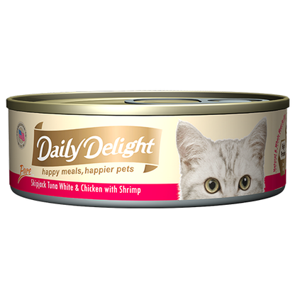 Daily Delight Canned Wet Food For Cats 80g (Pure Range) 24-Pack Cans