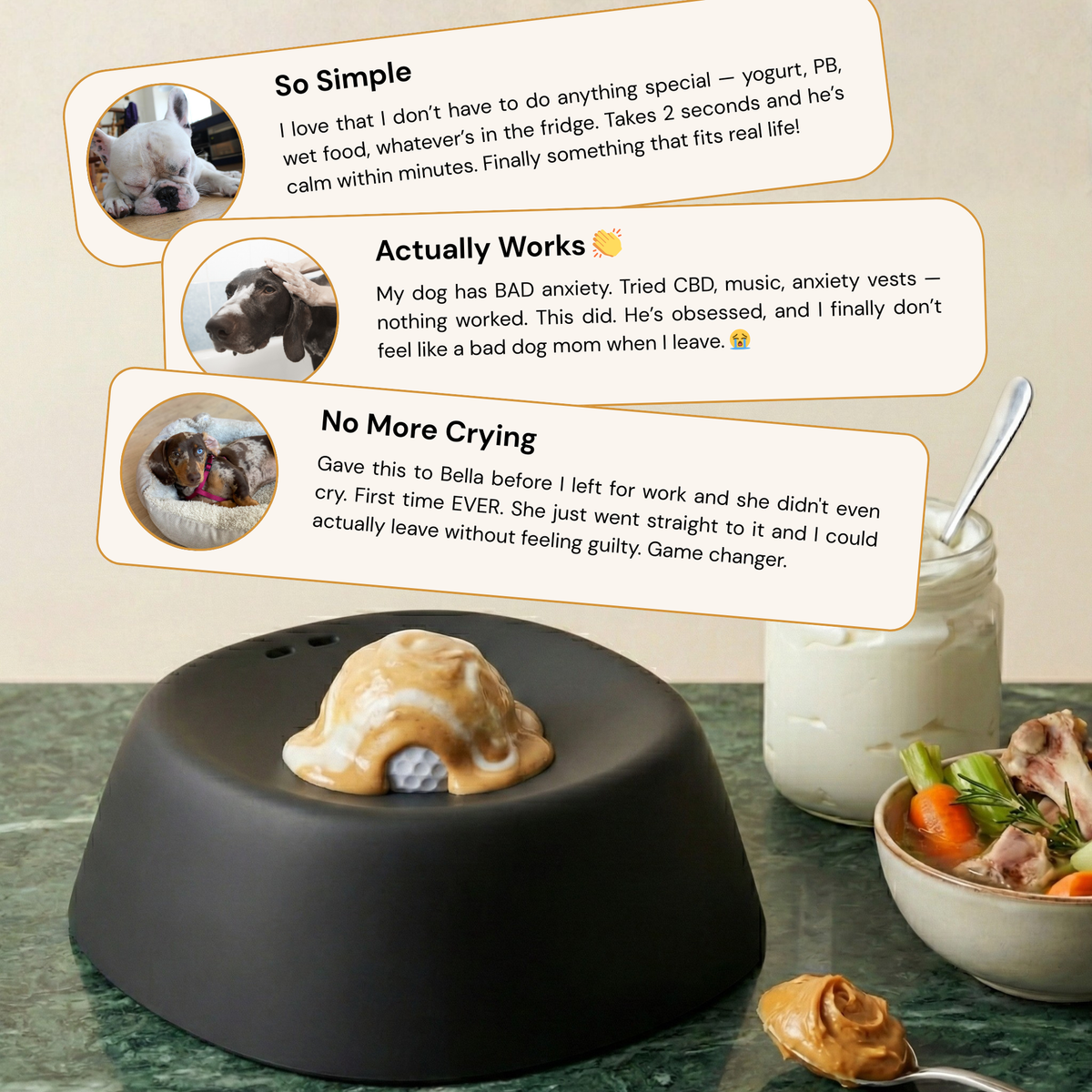 Lick-Pacing Calming Bowl