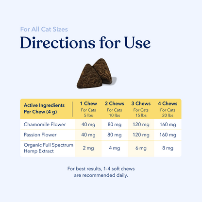 Calm Hemp Soft Chews for Cats
