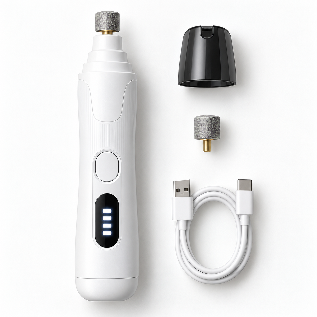 LED power display on the PetOlive nail grinder