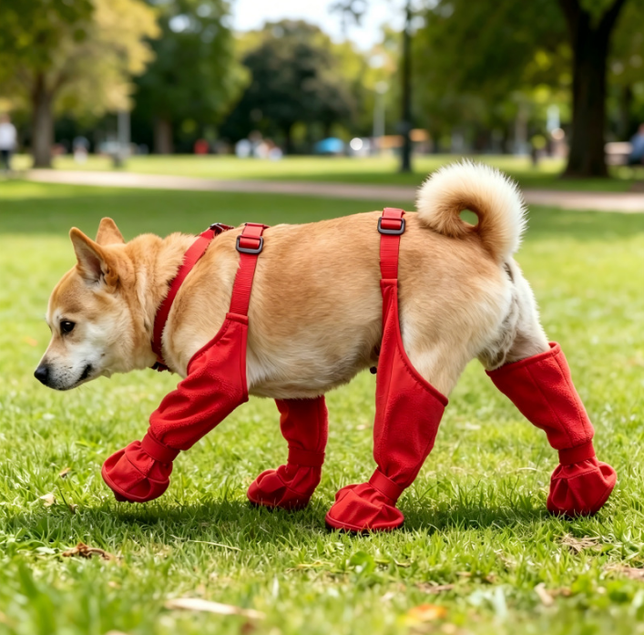 Waterproof Dog Shoes, Anti-Slip Paw Protection, Set of 4, image 9