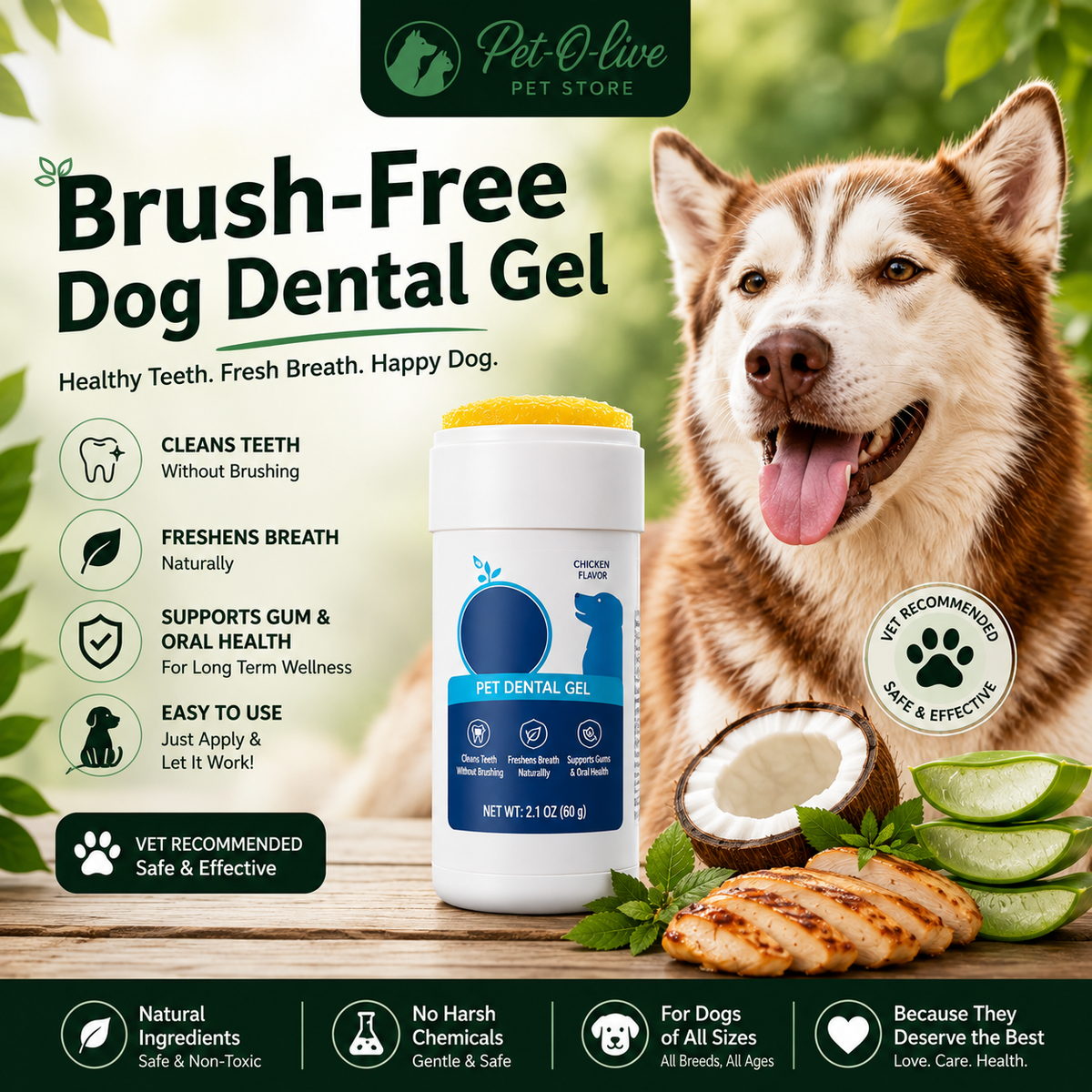 Brush-Free Dog Dental Gel - second section