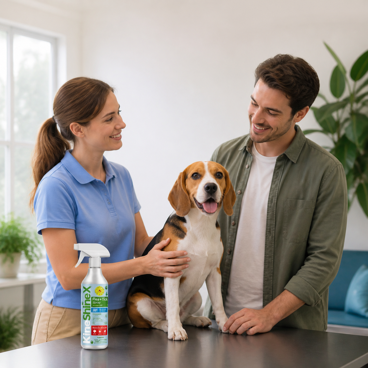 Healthy dog with a glossy coat resting indoors
