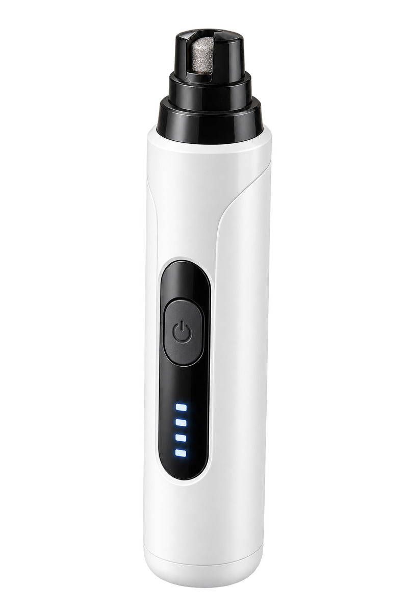 PetOlive electric pet nail grinder on a transparent background